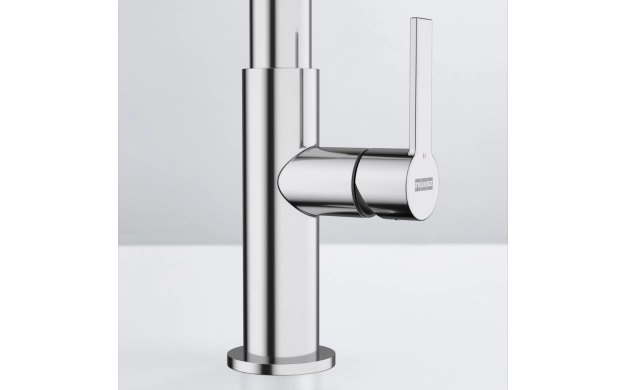Трипътен кухненски смесител Franke Maris Slim Clear Water J Pulldown Chrome 120.0730.870