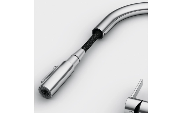 Трипътен кухненски смесител Franke Maris Slim Clear Water J Pulldown Chrome 120.0730.870