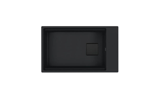 Гранитна мивка FRANKE Kubus 2 KNG 110-62 Black Matt за монтаж под плот – 125.0718.491