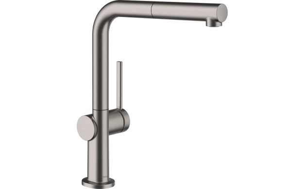 Кухненски смесител Hansgrohe Talis M54 72808340 – премиум модел в четкан черен хром