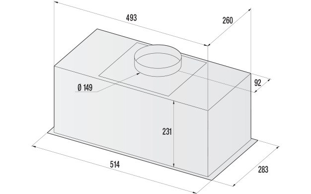 Аспиратор за вграждане Gorenje BHI631AS