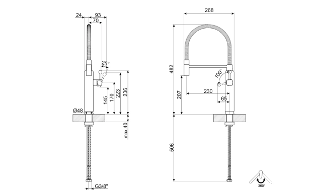 Смесител SMEG MDF50WH – елегантен бял дизайн