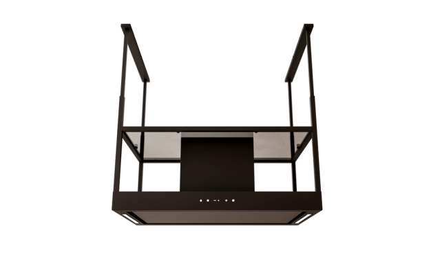 Sirius MO409 Melody 90 см – премиум островен аспиратор с Anti-Drop и рафтове от опушено стъкло