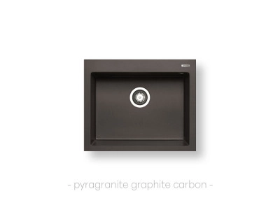 Пирогранитна мивка PYRAMIS Istros (61x50) 1B - Carbon